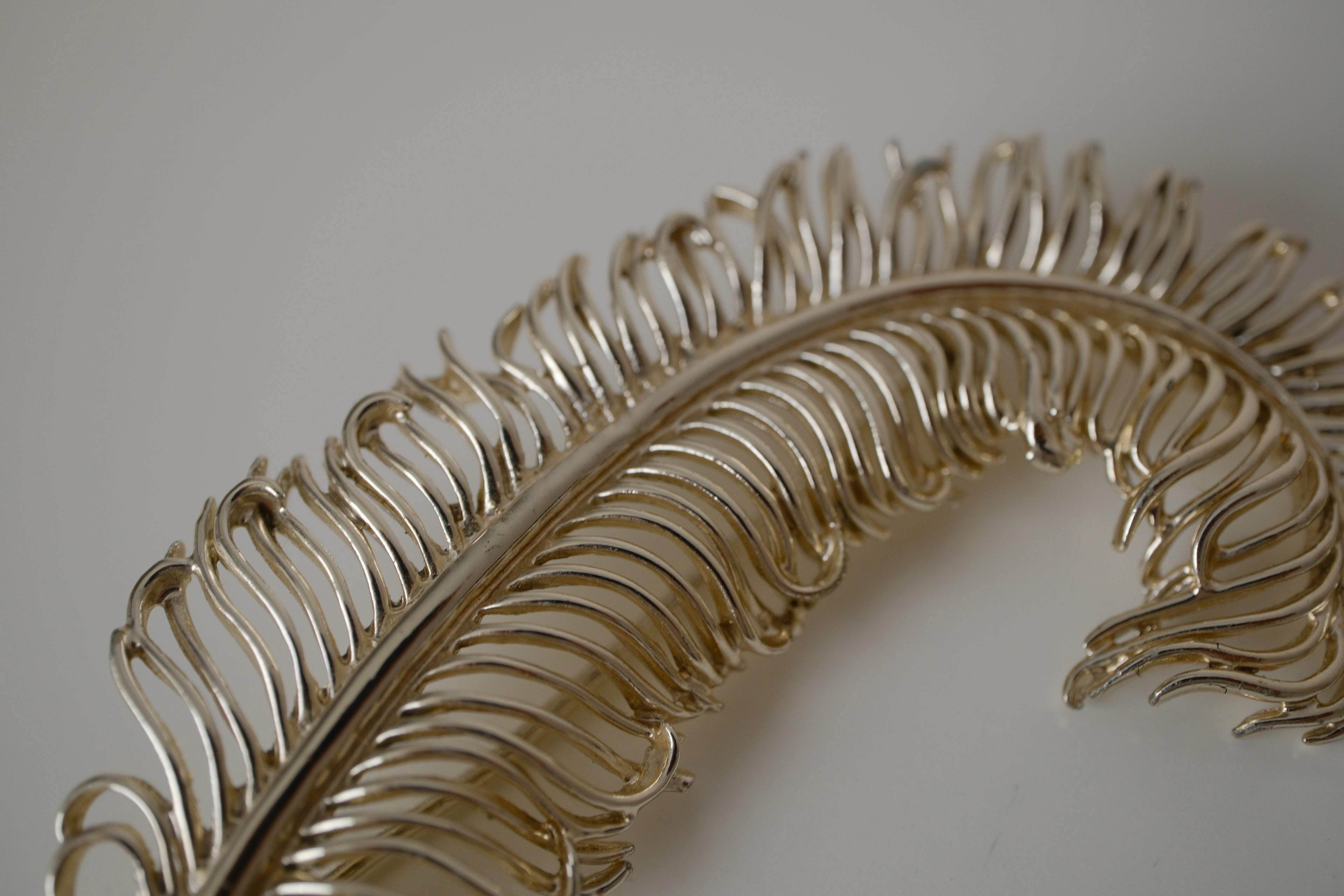 Vintage Coro feather brooch