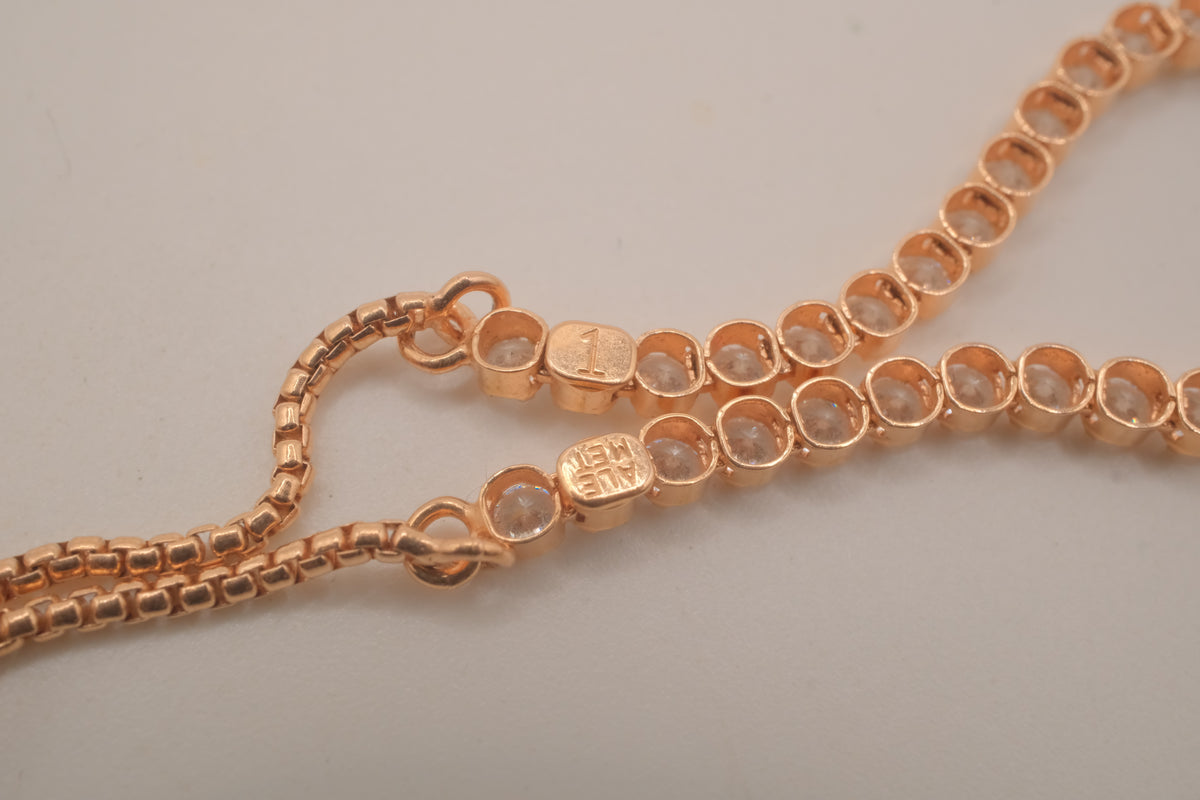 Pandora rose gold tennis bracelet