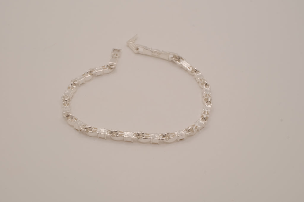 Vintage Avon silver-tone rhinestone tennis bracelet
