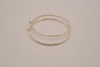 Sterling Silver textured hoop earrings