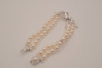 Vintage double-strand faux pearl bracelet
