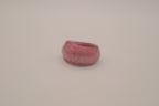 Pink marbled dome ring
