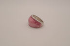 Pink marbled dome ring