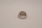 Pink marbled dome ring