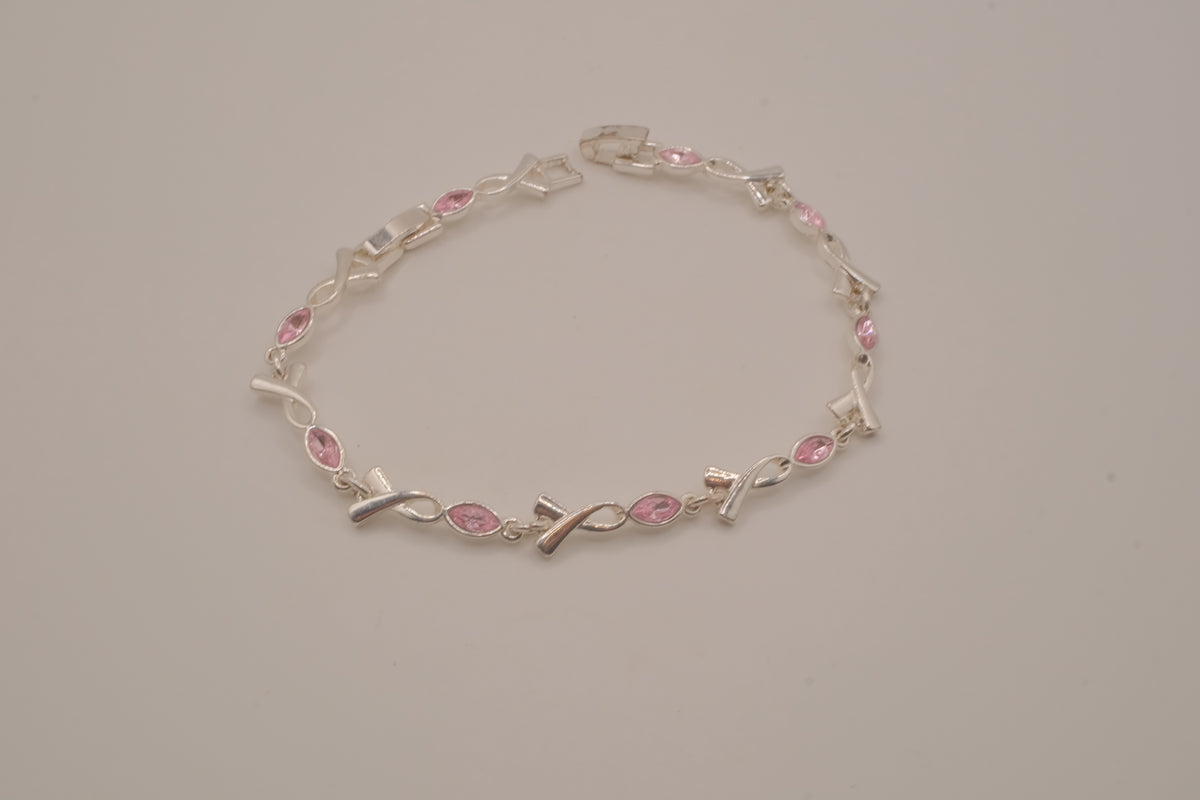 Vintage Avon Breast Cancer Awareness Tennis bracelet