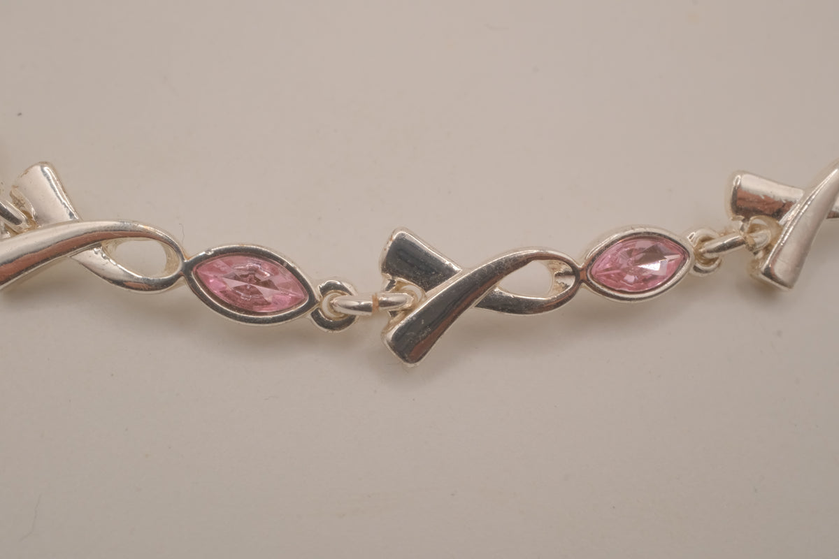 Vintage Avon Breast Cancer Awareness Tennis bracelet
