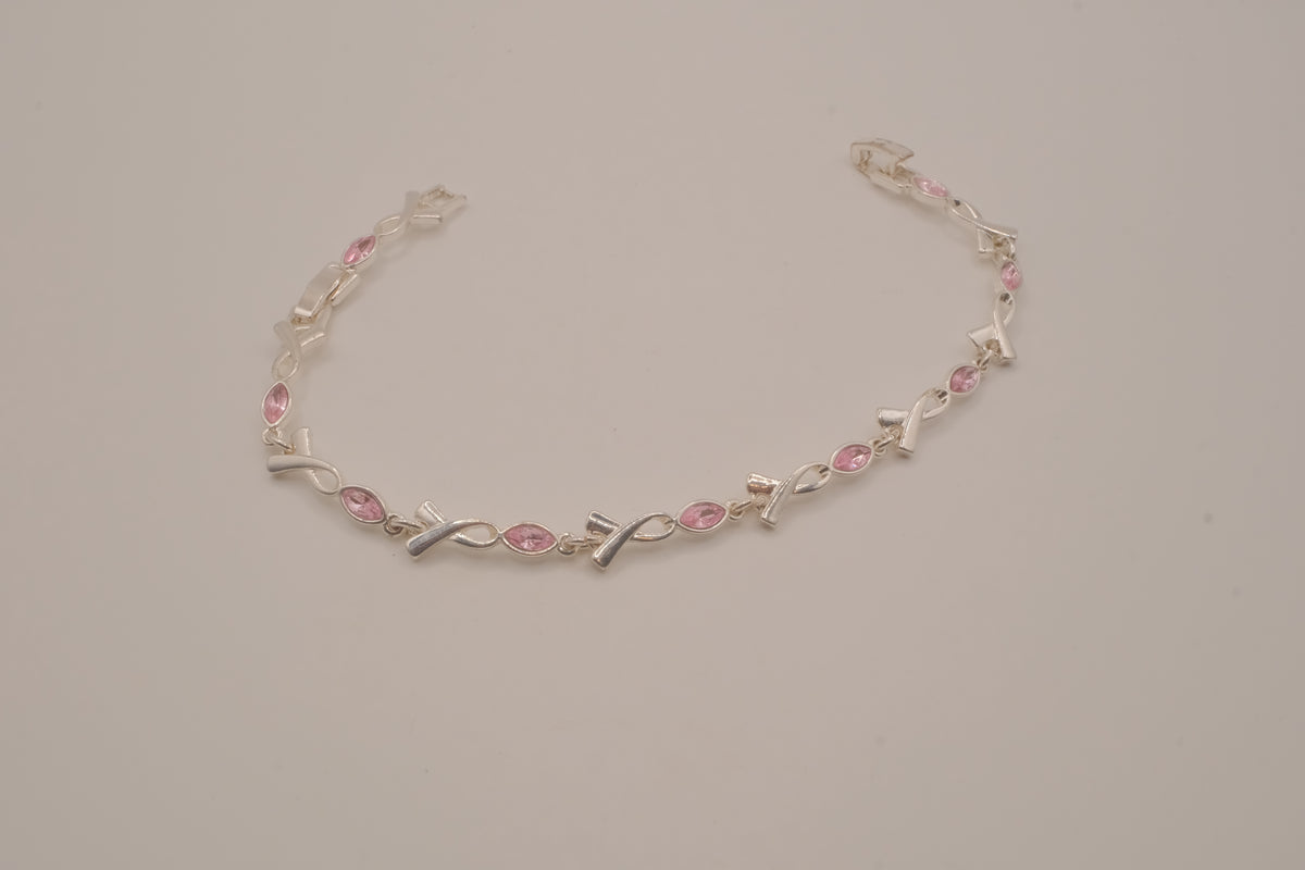 Vintage Avon Breast Cancer Awareness Tennis bracelet