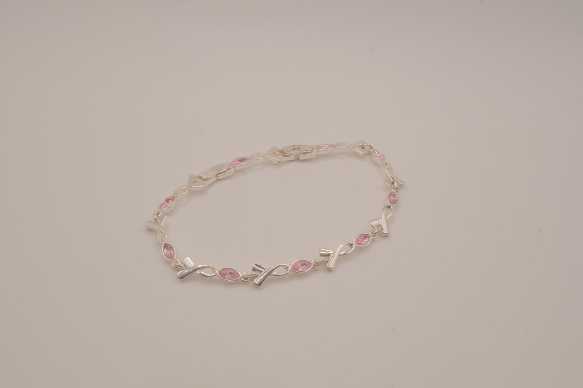 Vintage Avon Breast Cancer Awareness Tennis bracelet