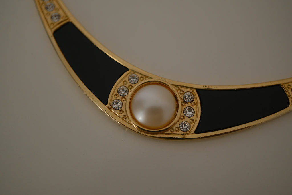 Vintage Gold toned collar necklace