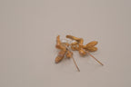 Vintage gold-tone fairy dangle earrings