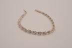 Vintage Avon silver-tone rhinestone chevron tennis bracelet