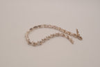 Vintage Avon silver-tone rhinestone chevron tennis bracelet