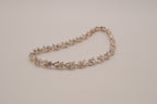 Vintage Avon silver-tone rhinestone chevron tennis bracelet