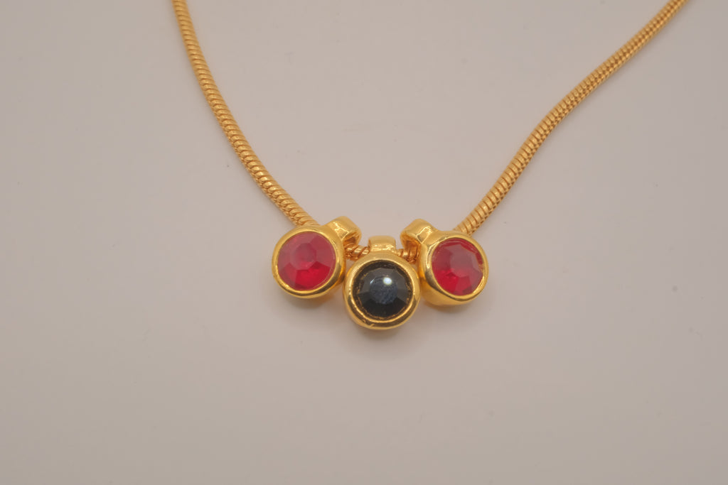 Vintage slide charms necklace