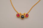 Vintage slide charms necklace
