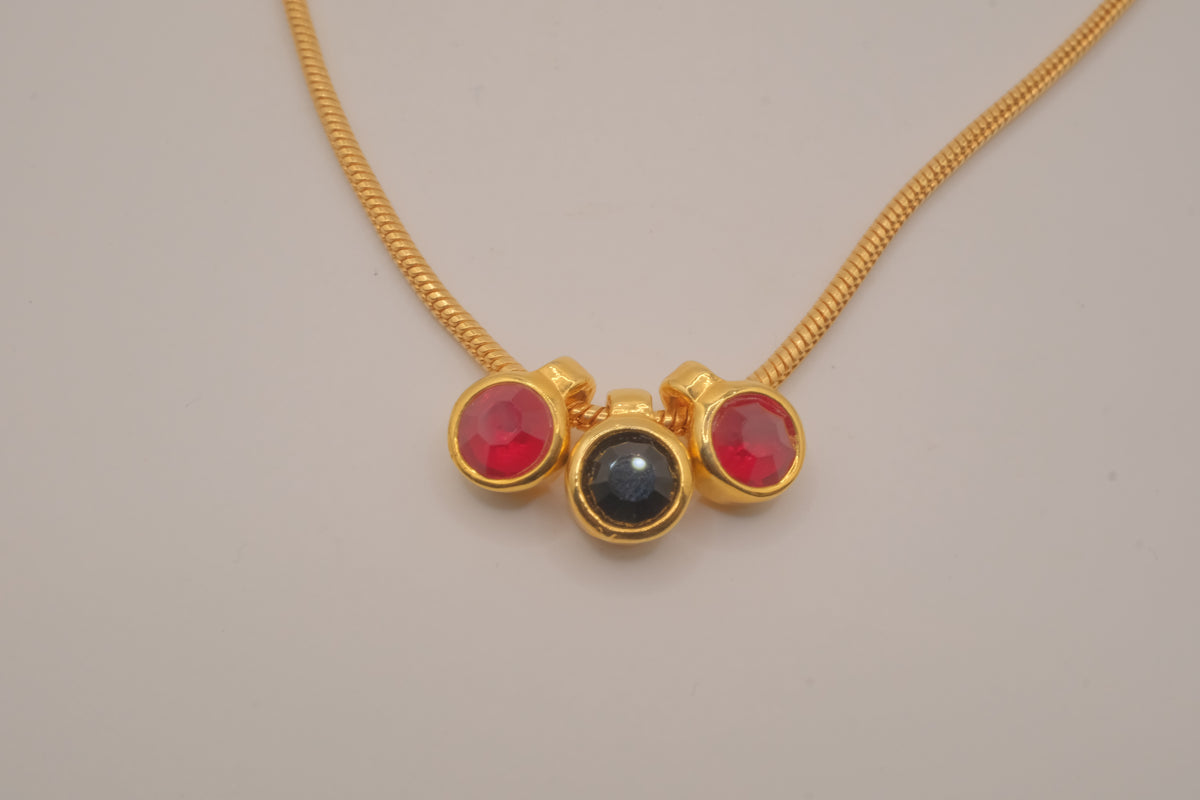 Vintage slide charms necklace