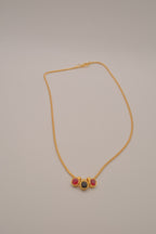 Vintage slide charms necklace