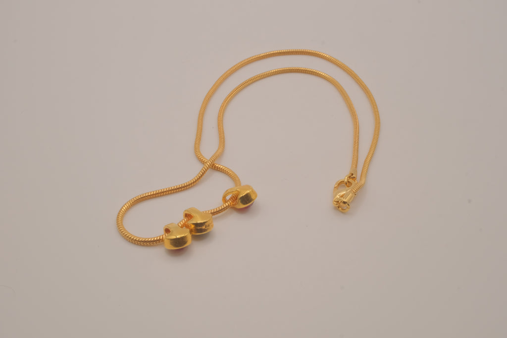 Vintage slide charms necklace