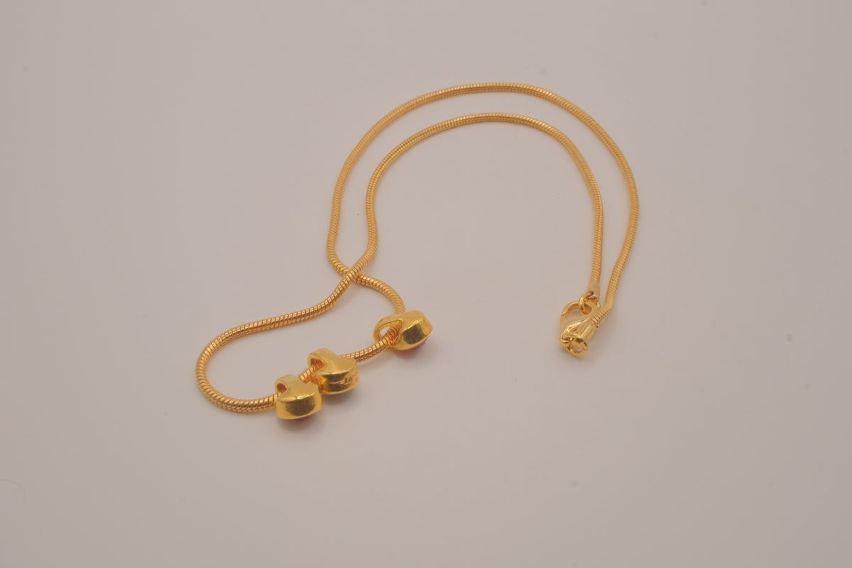 Vintage slide charms necklace