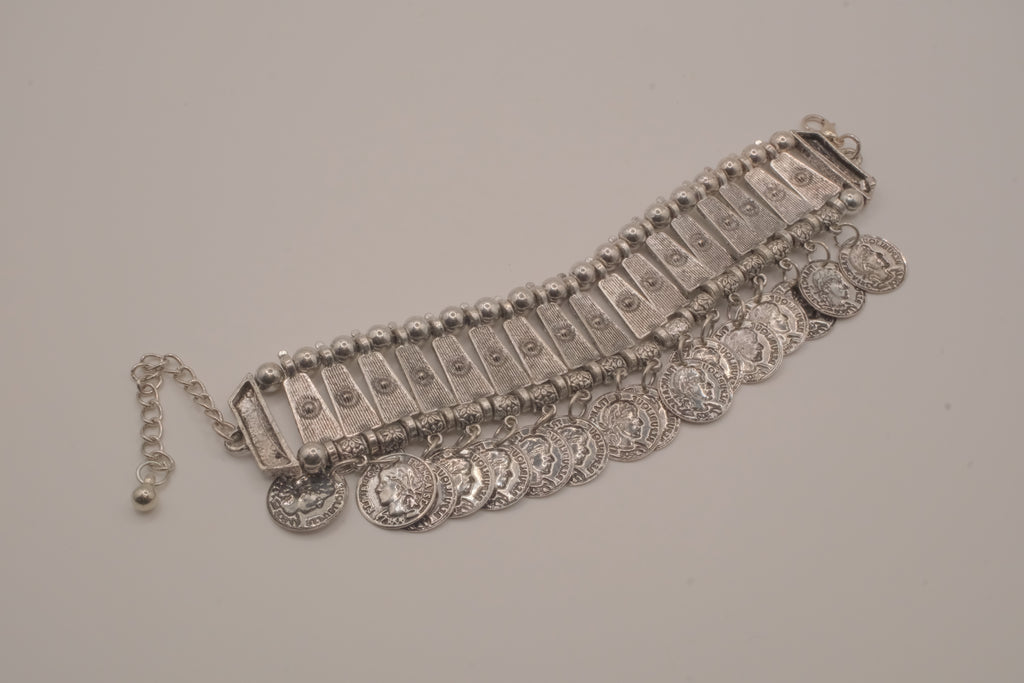 Vintage Turkish-style coin bracelet