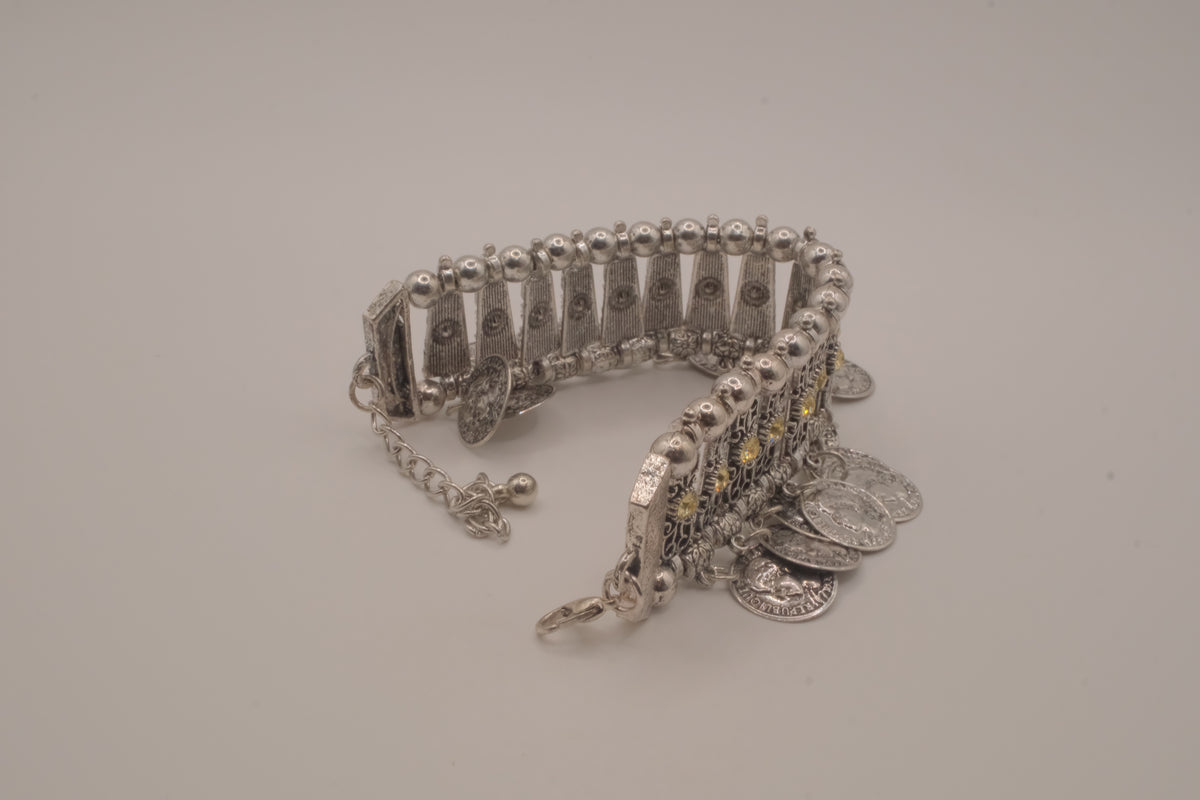 Vintage Turkish-style coin bracelet