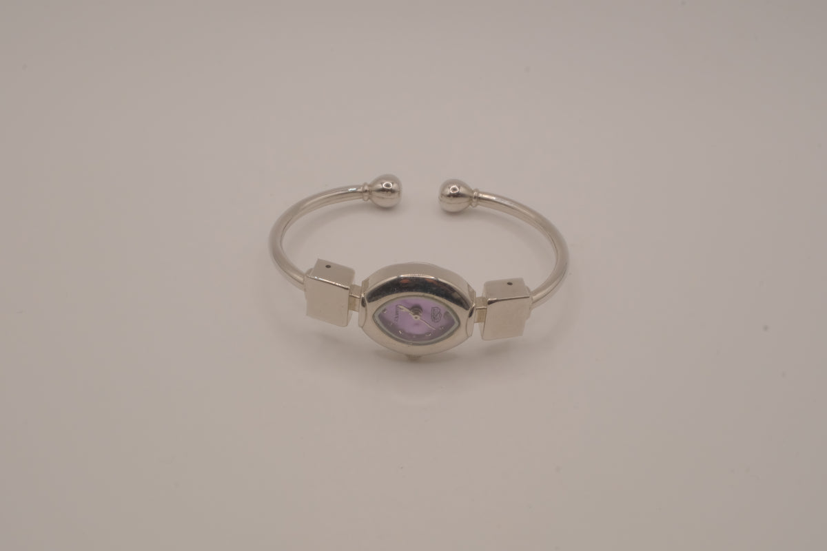 Vintage USS Lilac dial bangle watch&nbsp;