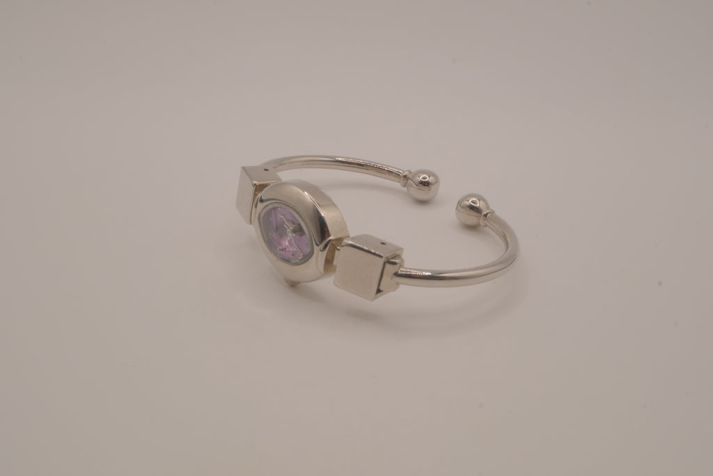 Vintage USS Lilac dial bangle watch&nbsp;