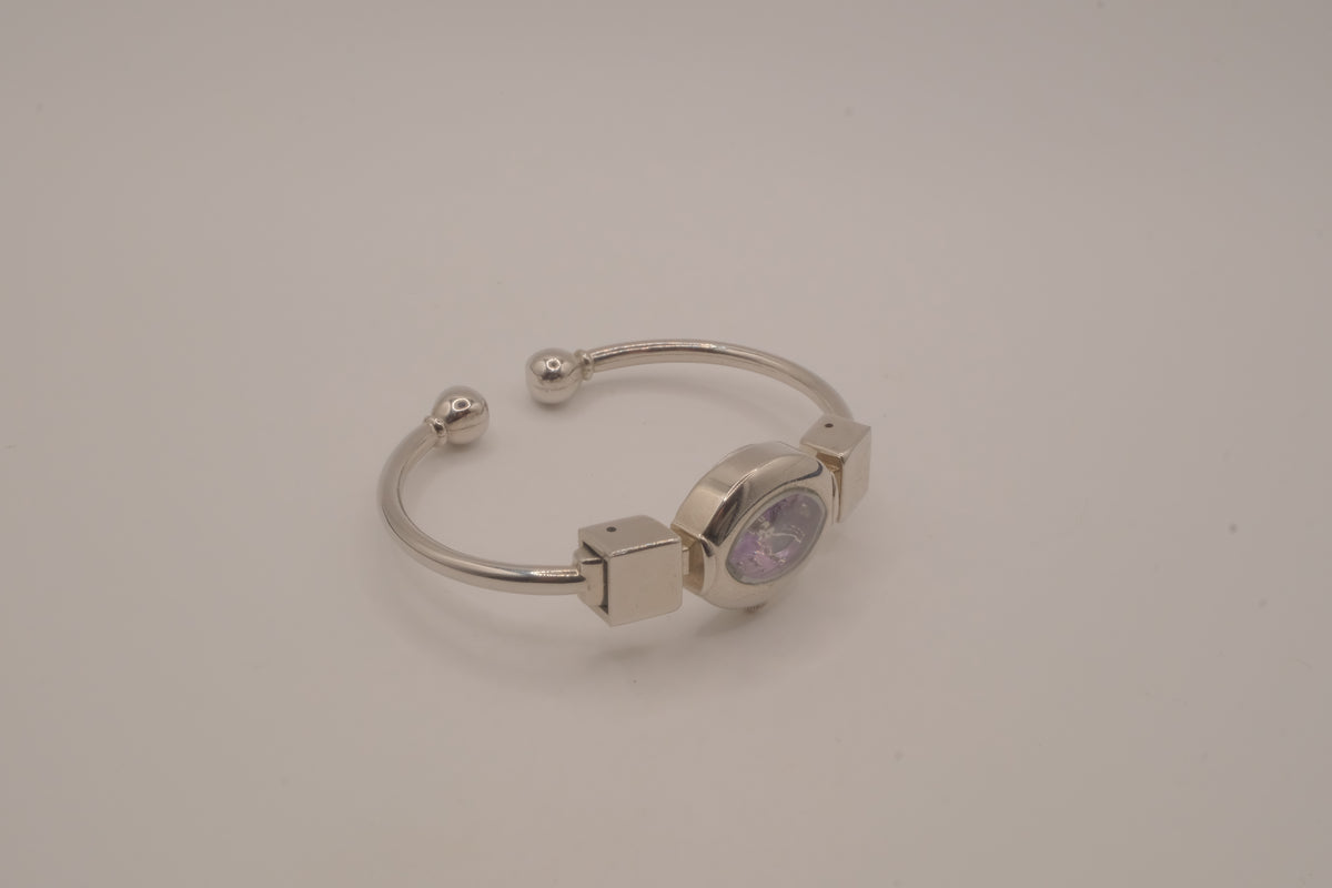 Vintage USS Lilac dial bangle watch&nbsp;