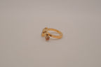 Contemporary multi-element stack geometric ring