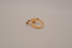 Contemporary multi-element stack geometric ring