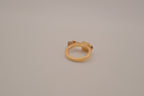 Contemporary multi-element stack geometric ring