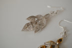 Vintage LeC cascading leaf dangle earrings