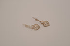 Sterling silver filigree dangle earrings