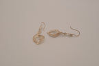 Sterling silver filigree dangle earrings
