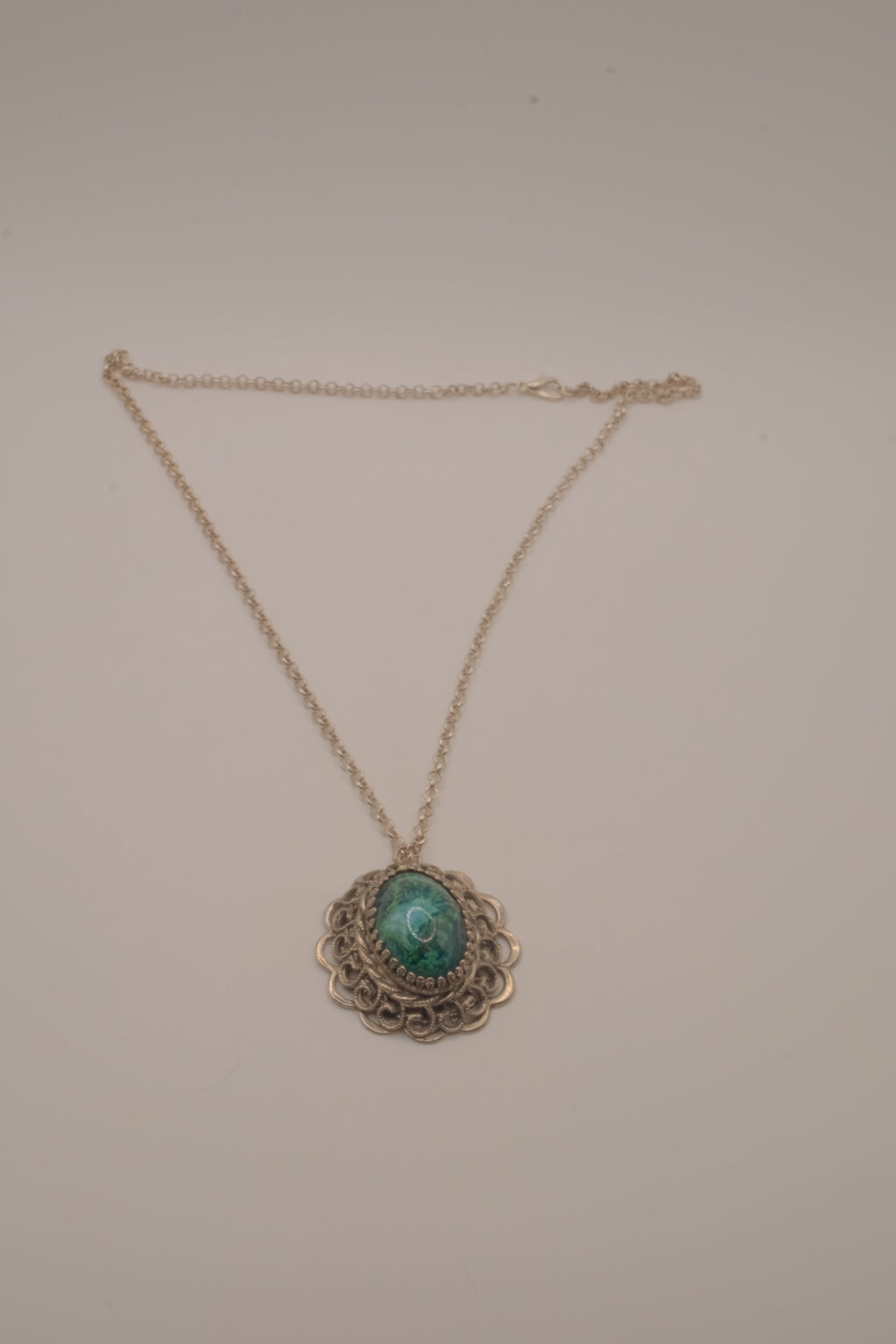 Vintage Eilat stone pendant necklace
