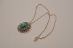 Vintage Eilat stone pendant necklace