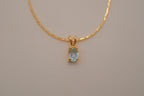 Classic solitaire pendant necklace