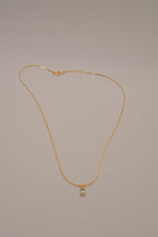 Classic solitaire pendant necklace