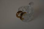 Vintage Black and Brown enamel earrings