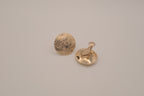 Vintage floral button clip-on earrings&nbsp;