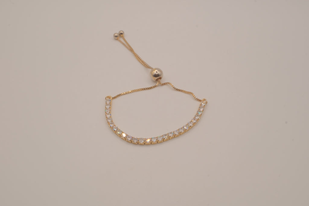Sterling silver GP bolo tennis bracelet
