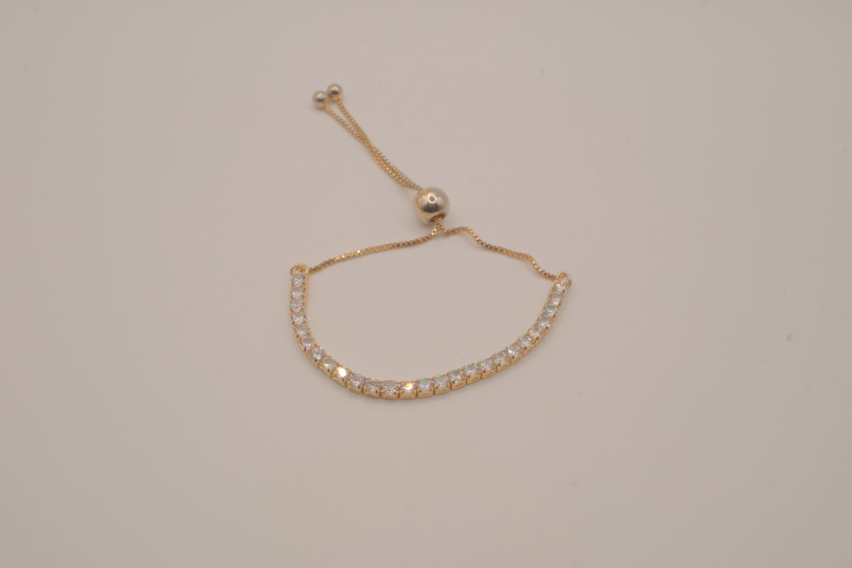 Sterling silver GP bolo tennis bracelet