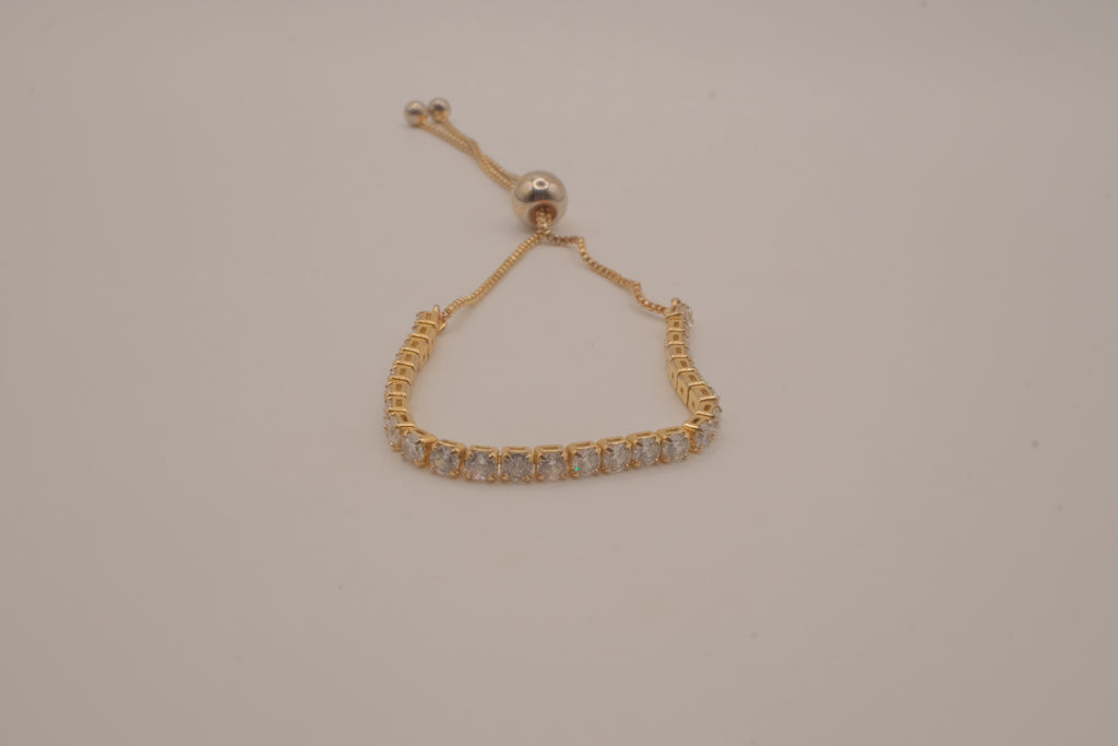 Sterling silver GP bolo tennis bracelet