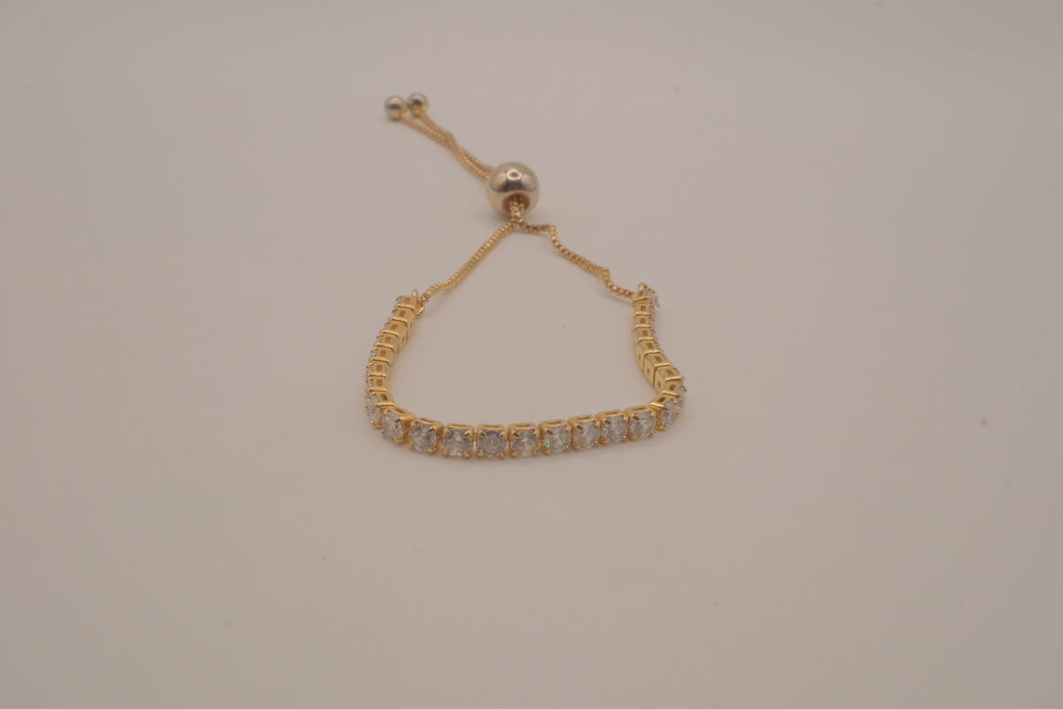 Sterling silver GP bolo tennis bracelet