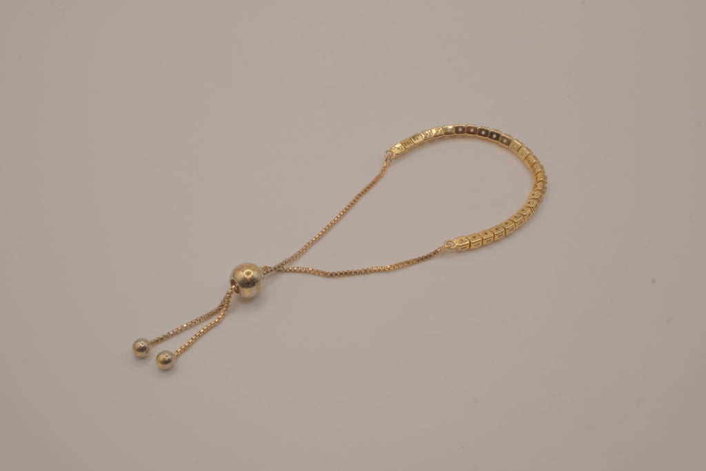 Sterling silver GP bolo tennis bracelet