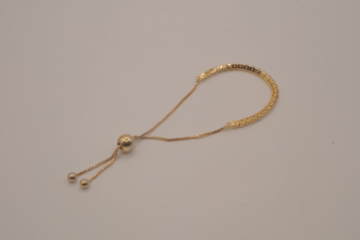 Sterling silver GP bolo tennis bracelet