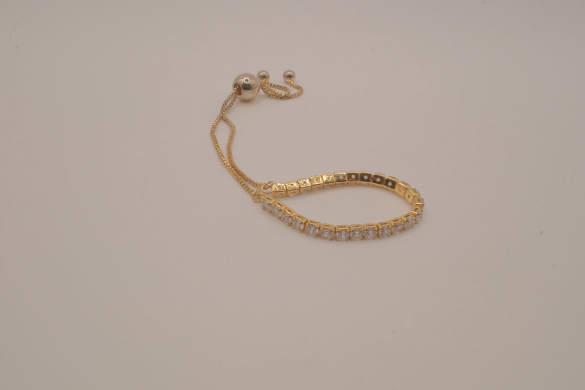 Sterling silver GP bolo tennis bracelet
