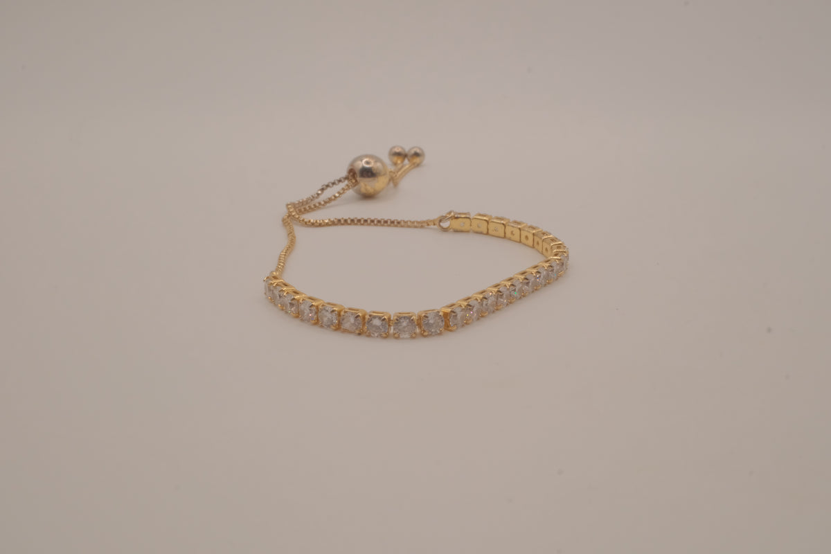 Sterling silver GP bolo tennis bracelet