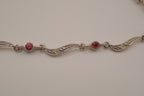 Vintage Avon wavy link rhinestone bracelet