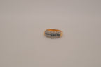 Vintage multi-row GEP sapphire band ring
